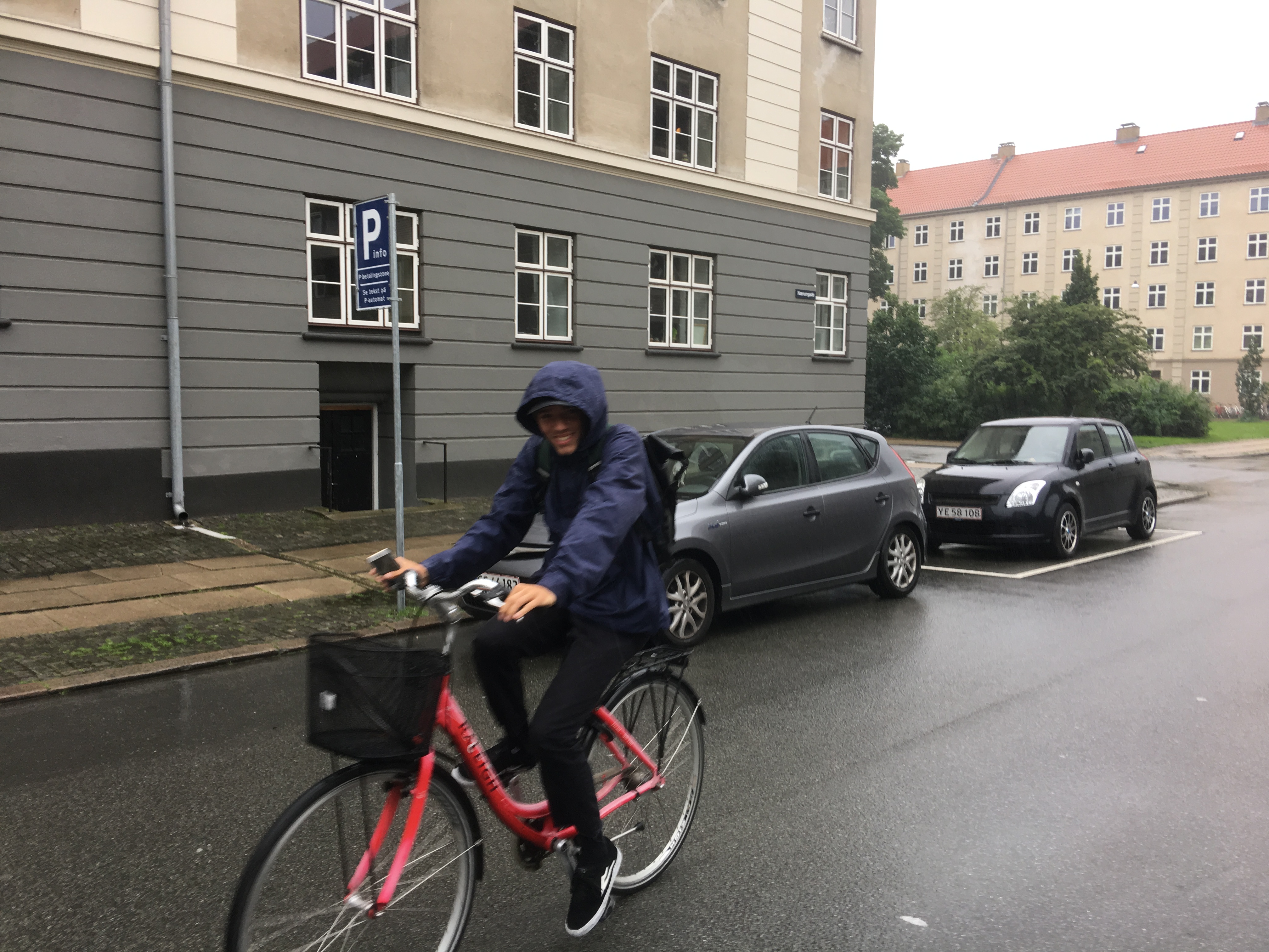 Jimmy, on the bike, in the rain, all day . Copenhagen Open 2017 