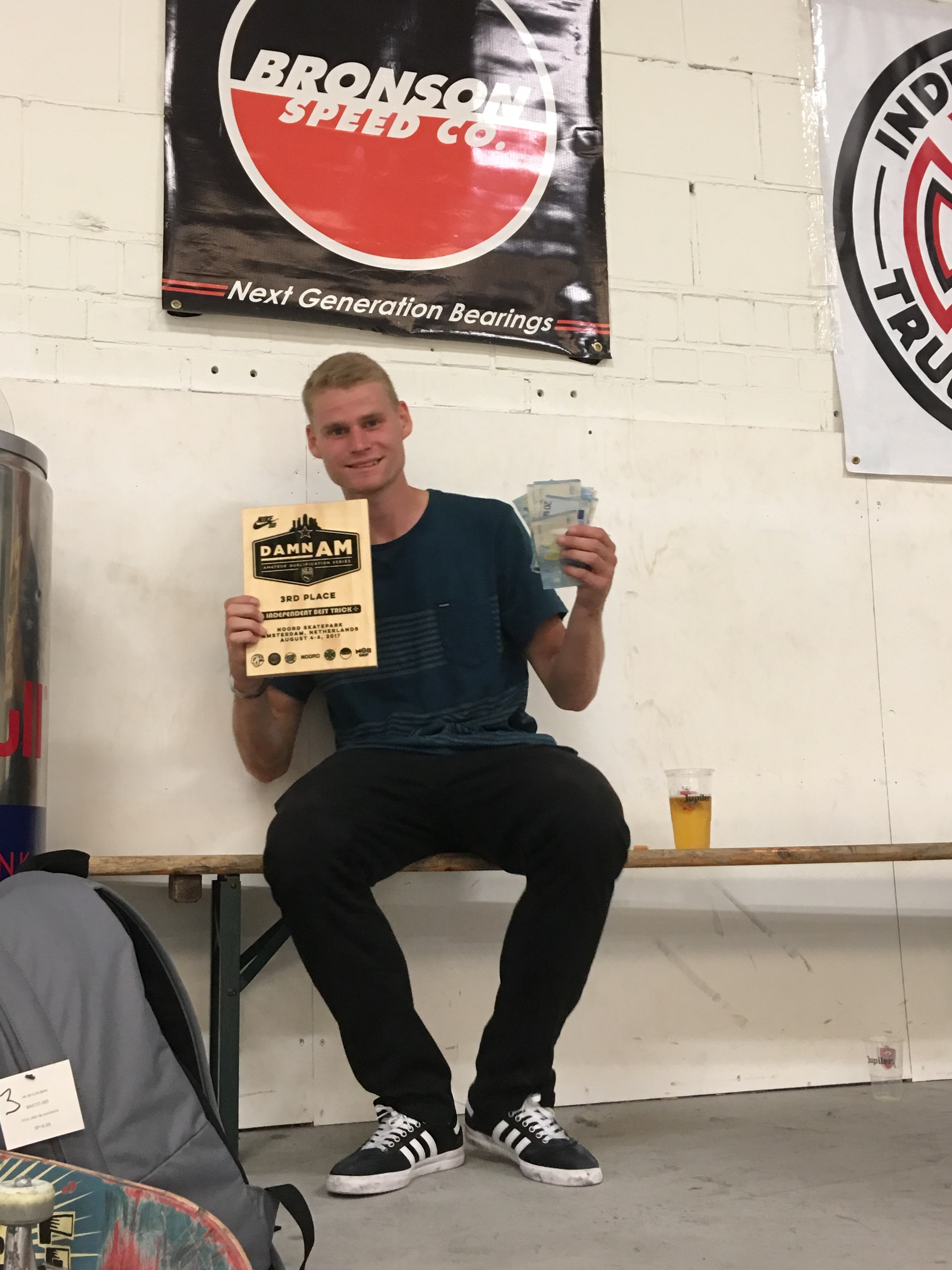 Alex Risvad, 3 place best trick and Qualifired 6 place