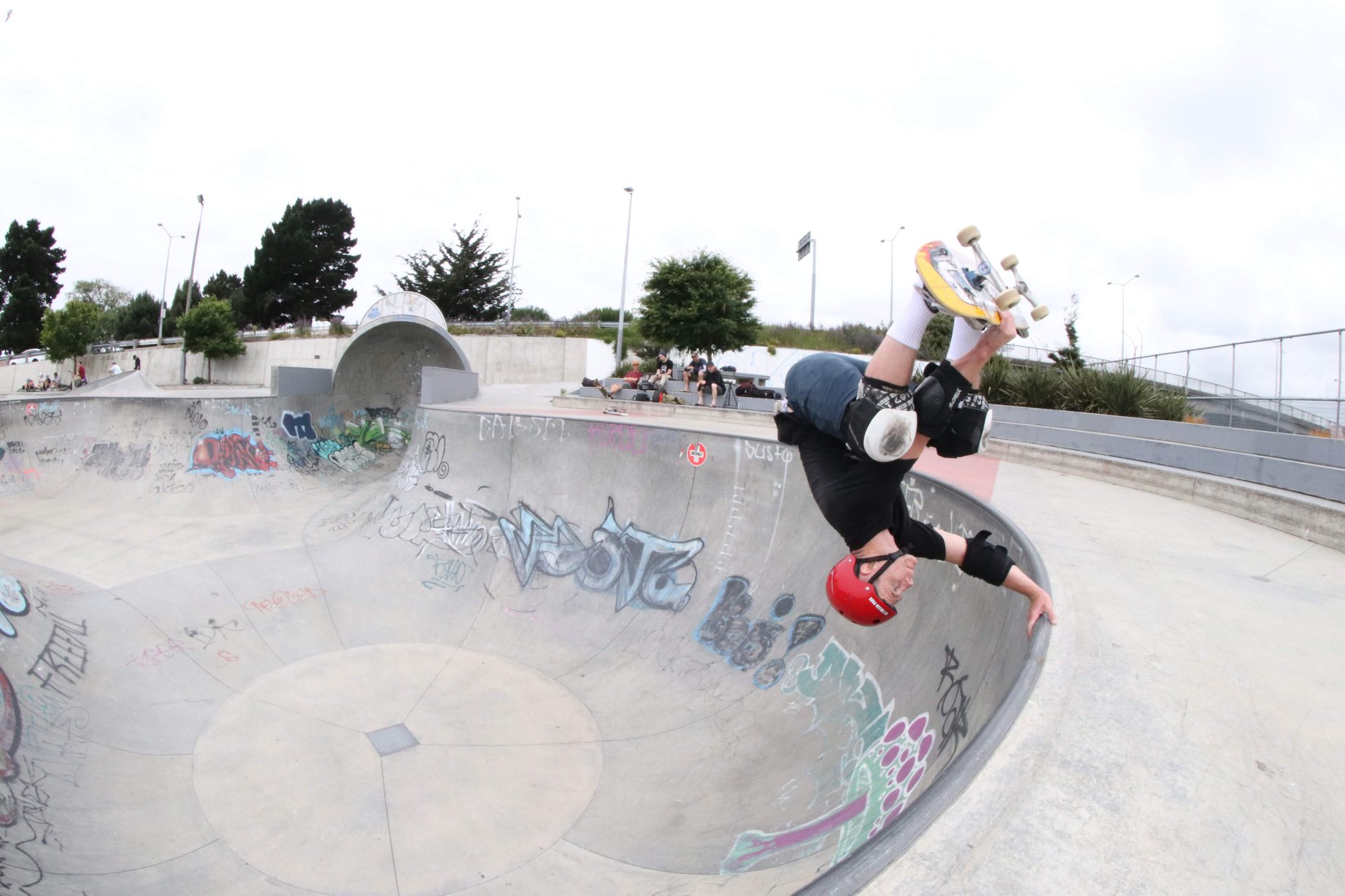 Invert at Washington Way skatepark Christchurch photo by Will Bartlet